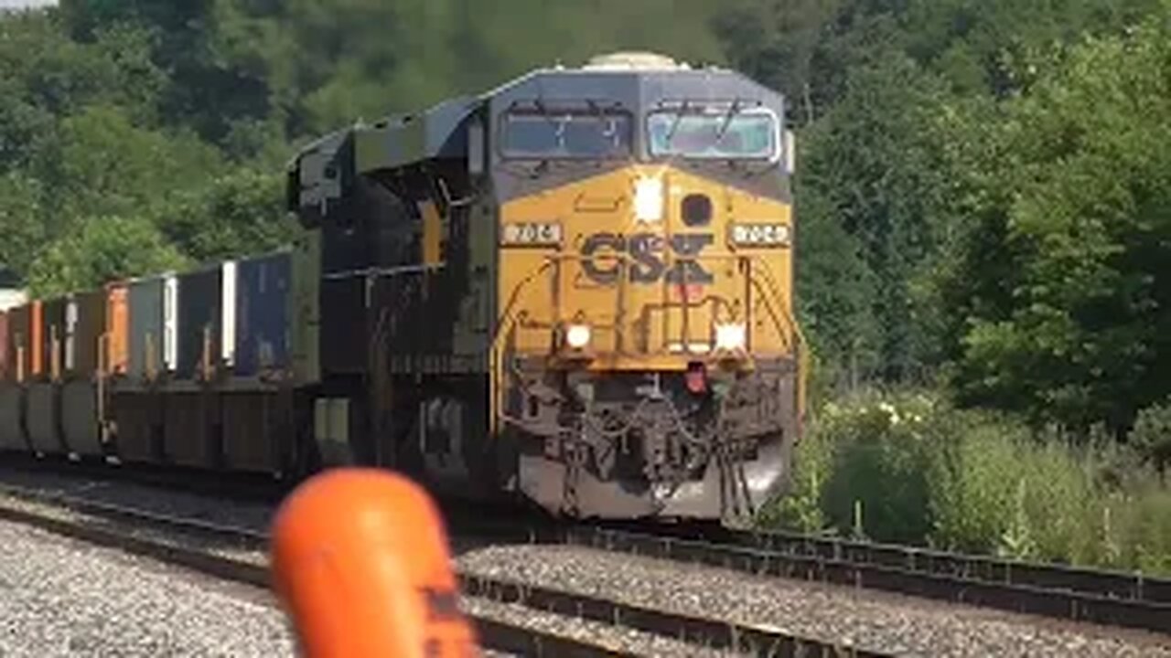 CSX I138 Intermodal Train from Sterling, Ohio July 1, 2022