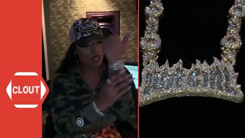 Megan Thee Stallion Gets New "Hot Girl" Custom Diamond Chain!
