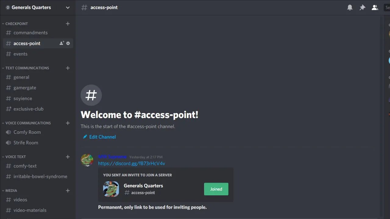 Announcement: Discord server now open! (link in description)