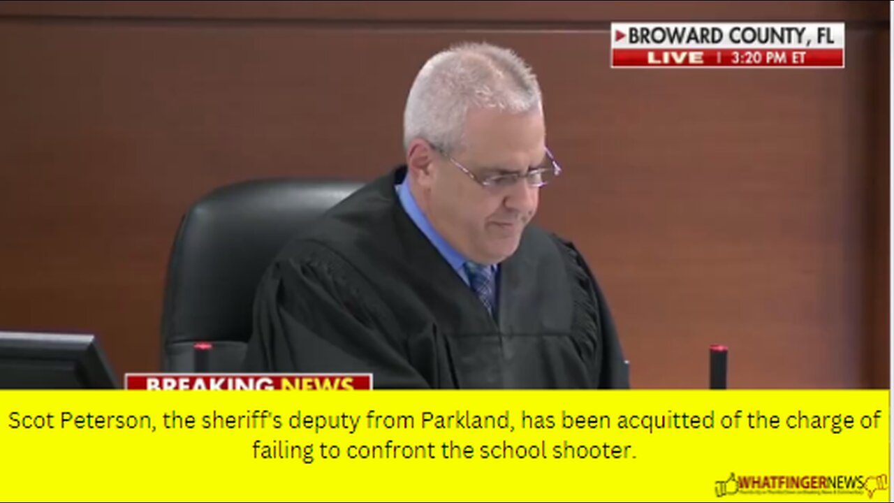 Scot Peterson, the sheriff's deputy from Parkland, has been acquitted of the charge of failing