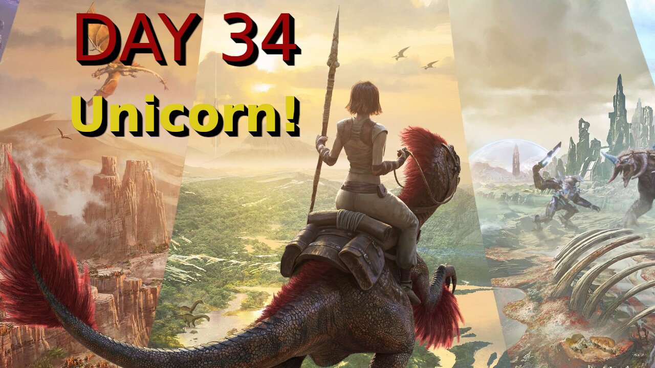 Ark Survival Ascended - The Island - Day 34: Unicorn!