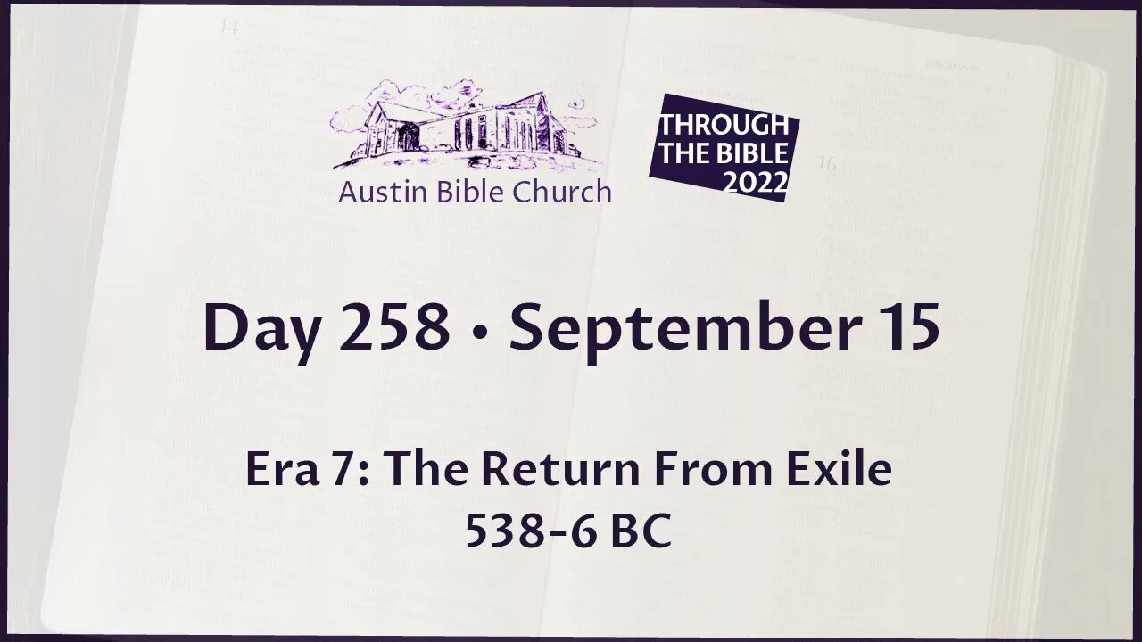 Through the Bible 2022 (Day 258)