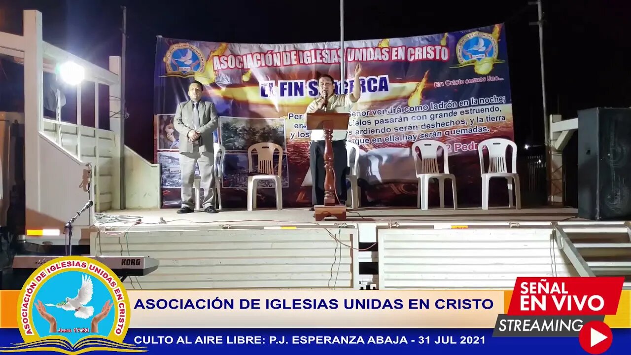 CULTO AL AIRE LIBRE: P.J. ESPERANZA ABAJA - 31 JUL 2021