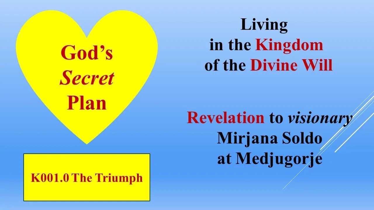 God's Secret Plan: Mirjana Explains the Triumph