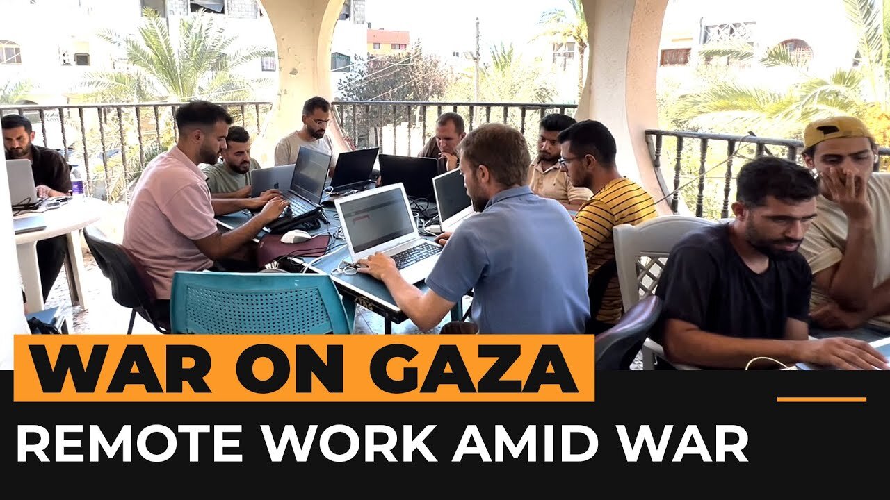 How people in Gaza are working remotely amid war | Al Jazeera Newsfeed