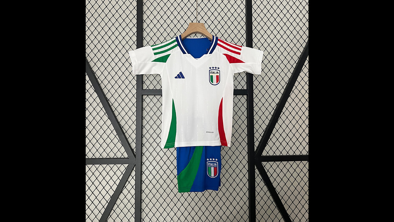 👉🏻⚽️2024 Italy Away Kid Kits