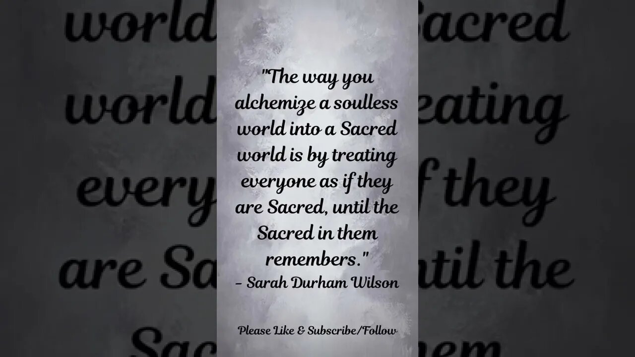 Alchemize a Sacred World