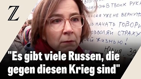 Russische Oppositionelle protestieren gegen Putin in Berlin