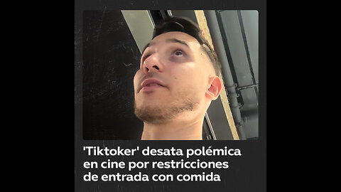 ‘Tiktoker’ español debate en un cine sobre las normas que impiden entrar con comida