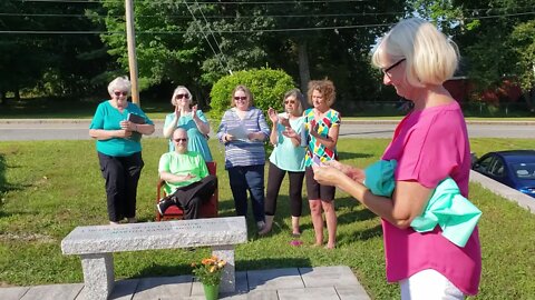 Martha McNeil Granite Bench Ceremony