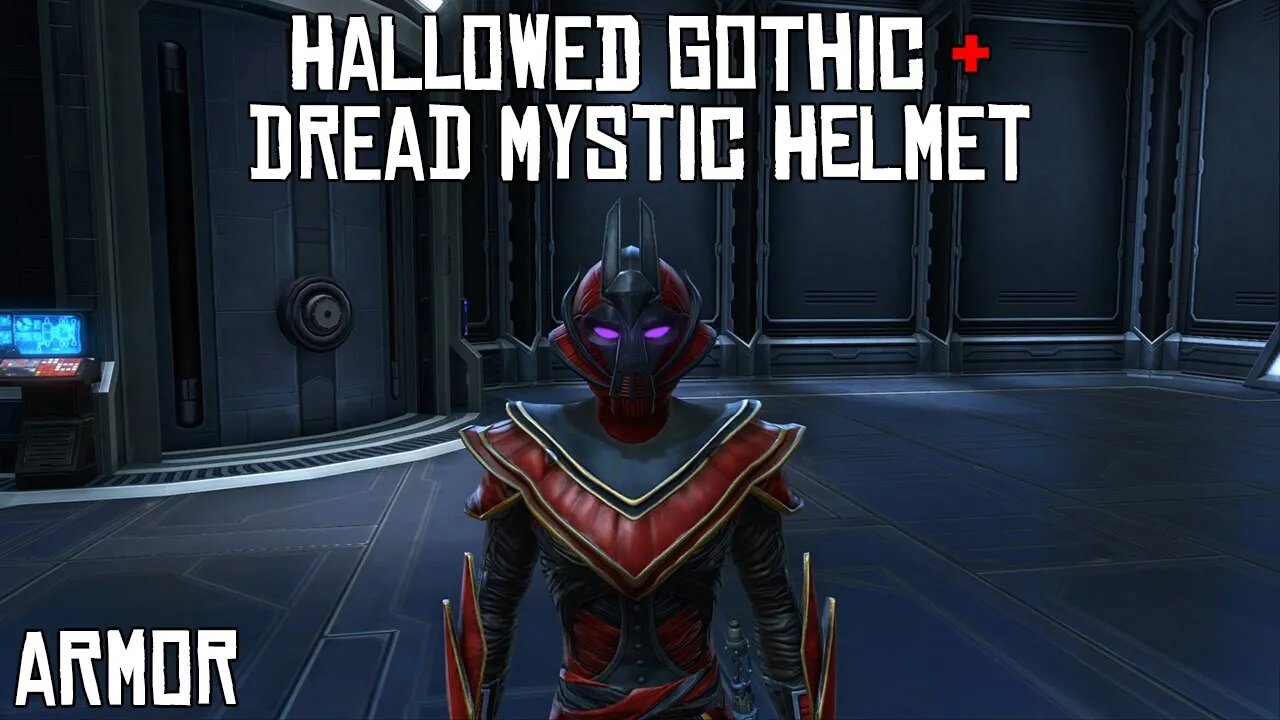 SWTOR Armor Set. Hallowed Gothic & Dread Mystic Helmet