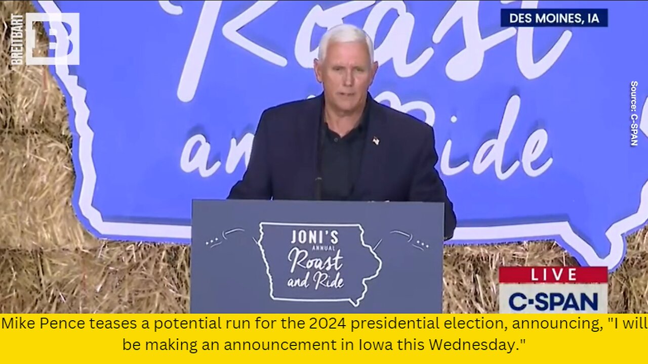 Mike Pence teases a potential run for the 2024 presidential election, announcing