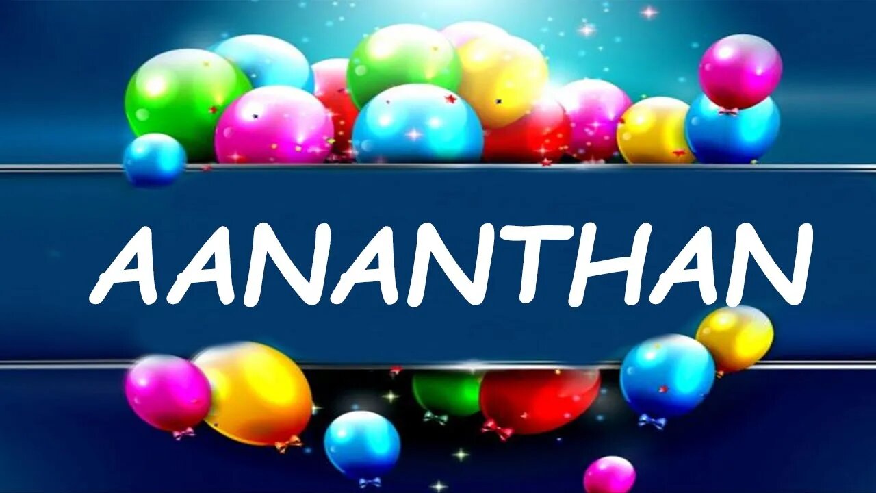 Happy Birthday to Aananthan - Birthday Wish From Birthday Bash