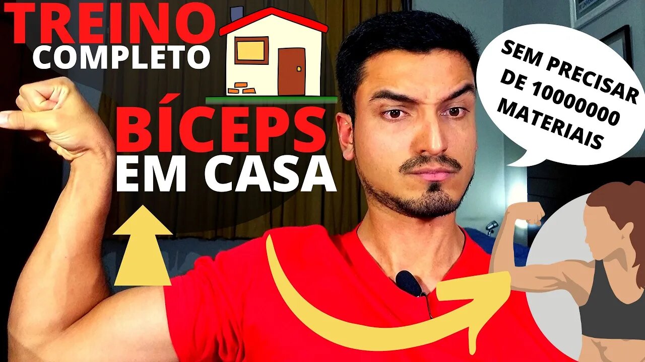 💪Como treinar BÍCEPS em CASA? ✅ TREINO COMPLETO de Bíceps ❌{Bíceps SEM APARELHO}