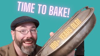 Baking a 100 Year Old Army Bread Recipe in a 100 Year Old Camp Stove!