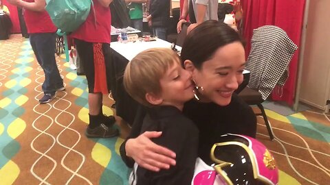 Ranger Stop 2018 Logan Xavier and Christina Masterson Hug