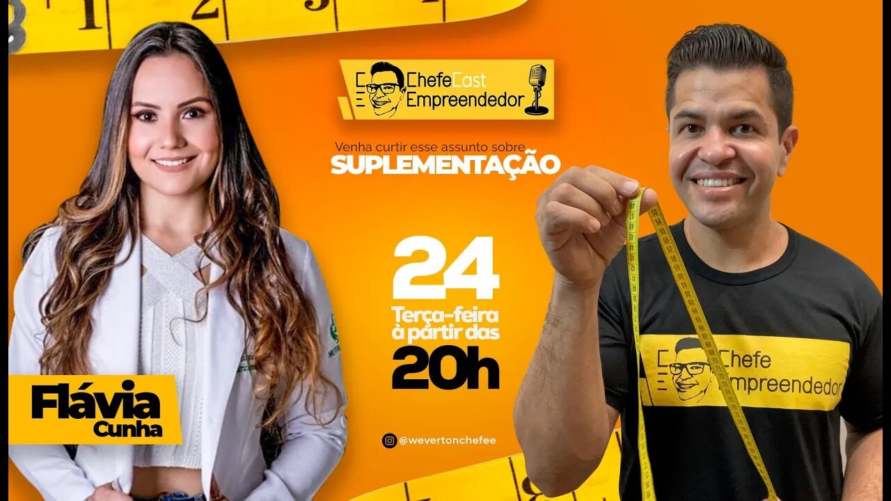 ChefeCast FLÁVIA CUNHA a NUTRICIONISTA FLÁVIA | Conversa sobre suplementação