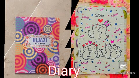 Hand made cute diary ❤