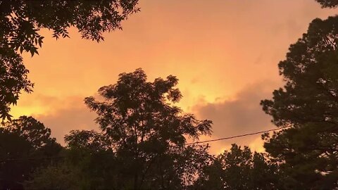 Sunset in Monticello Arkansas on 9/9/22