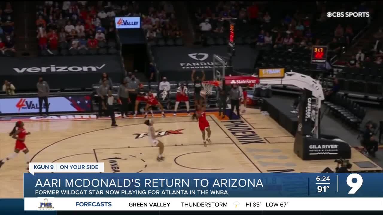 Aari McDonald returns to Arizona