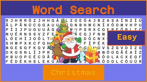 Word Search - Challenge 12/24/2022 - Easy - Christmas