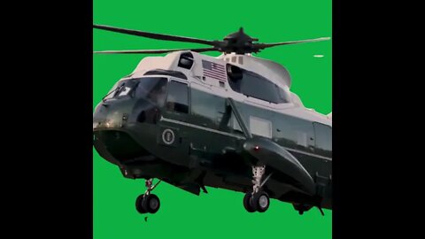 TRUMP LEAVING GREEN SCREEN