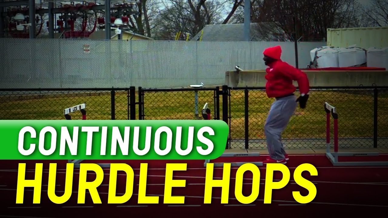 Sprints and Relay Tips - Continuous Hurdle Hops - Coach Erik Jenkins