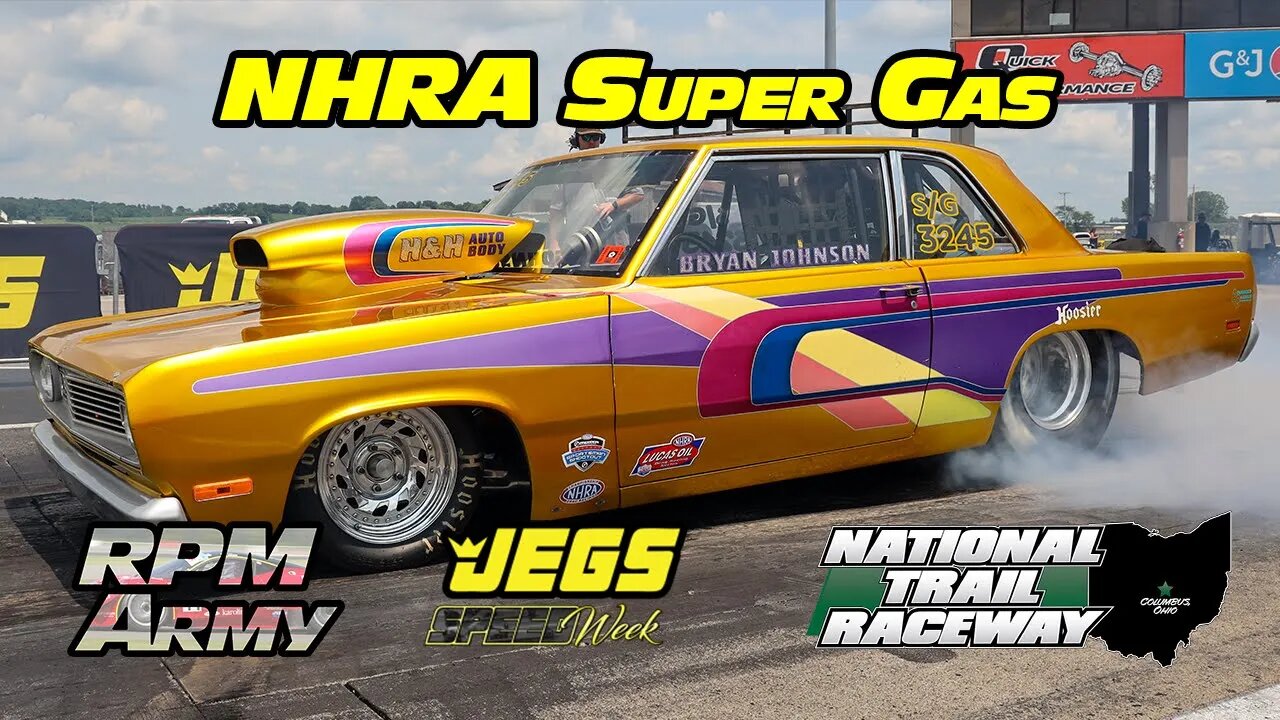 NHRA Super Gas Drag Racing JEGS SPEEDWeek National Trail Raceway