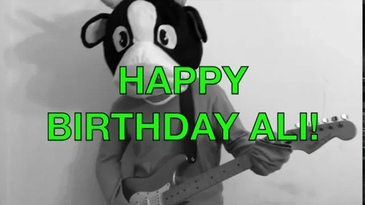 Happy Birthday ALI! - COW Happy Birthday Song