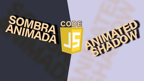 Mueve el puntero y anima la sombra de un texto con JavaScript | solo código - no voice over