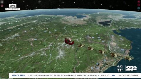 Tracking Santa Claus on Christmas Eve