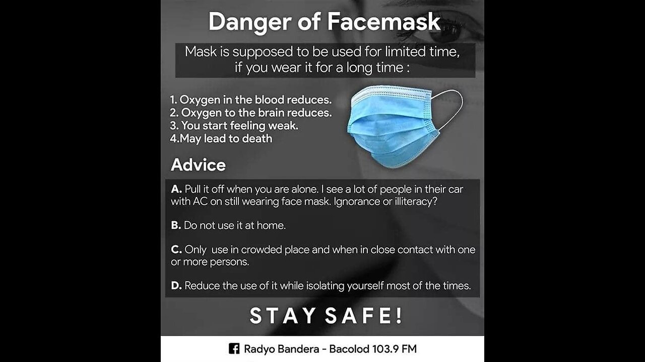 Can Wearing A MASK Cause CANCER?