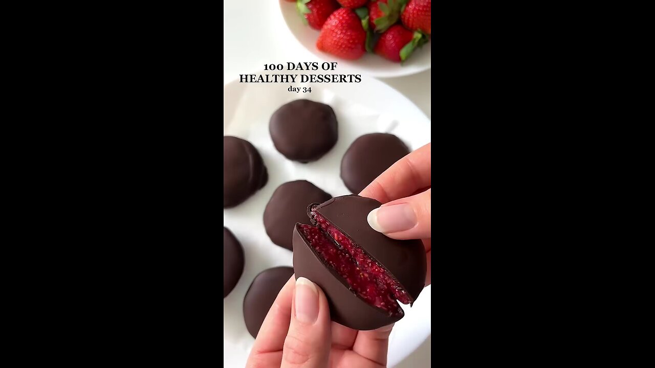 recipe of super healthy strawberries chocolate