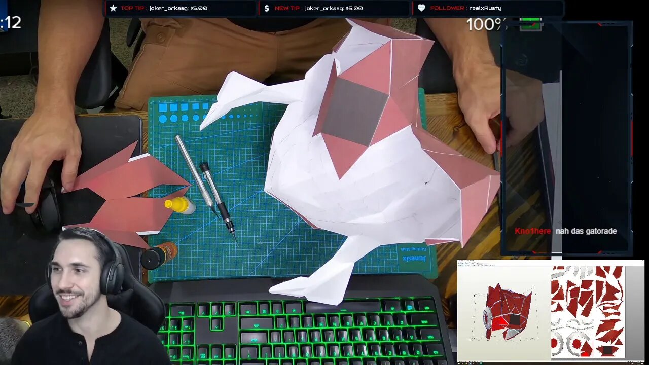 Papercraft: Wearable Zero Helmet Pt 3 - Finale