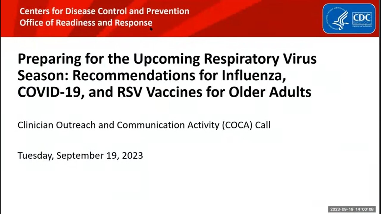 CDC: RSV, Influenza and Covid-19 Vaccine Co-Administering?? Let's recap that Data!