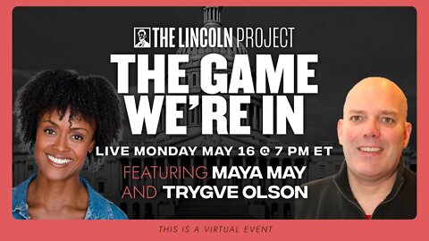 TUNE IN: TONIGHT at 7 PM ET: Don’t miss our Special ‘The Game We’re In’ w/ Maya May & Trygve Olson.