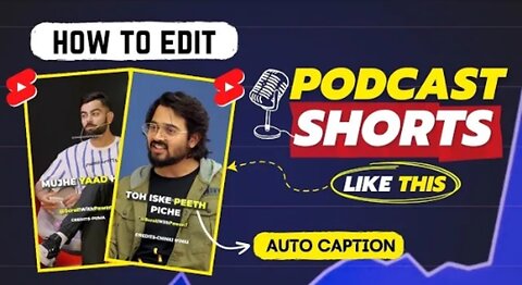 🎙️how to make podcast short video very easily