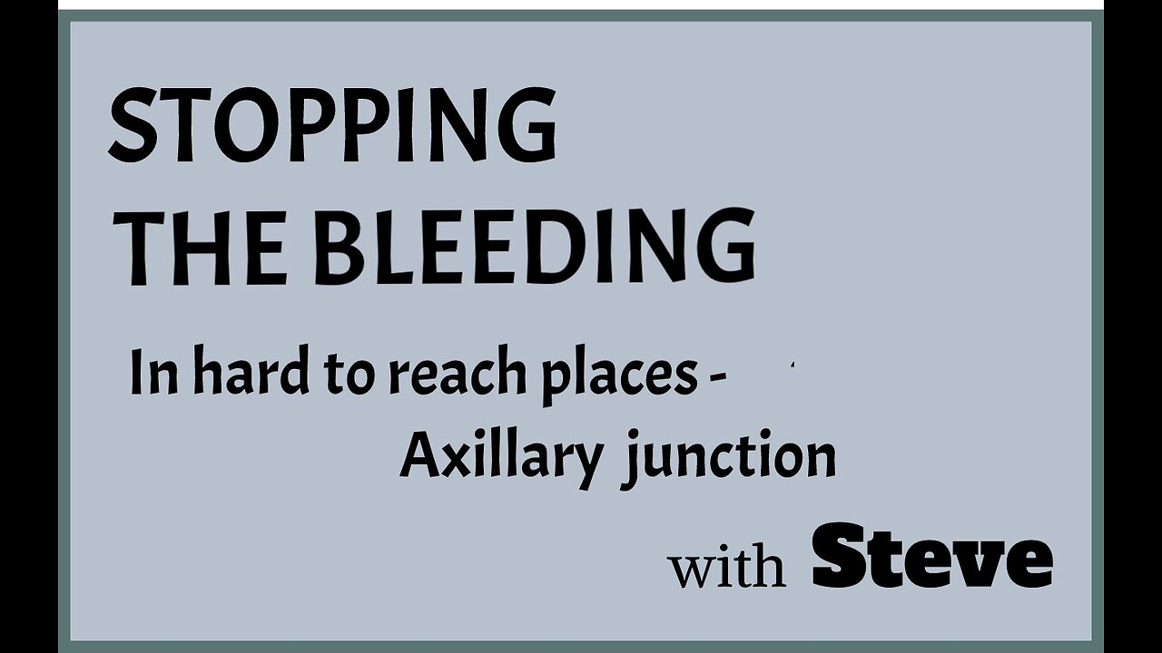 Stopping the Bleeding in hard to reach places