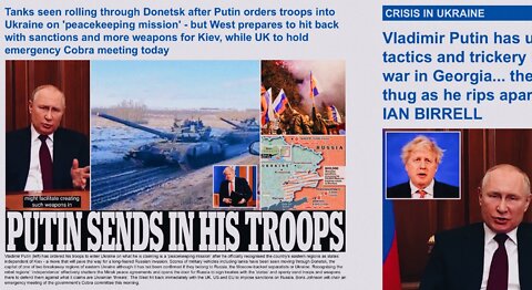 RUSSIA MAKES A MOVE INTO EASTERN UKRAINE | WESTERN VS EASTERN MEDIA | 22.02.2022