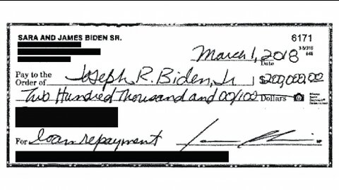 Republicans DROP Direct Evidence Joe Biden Received 200K Payment From Biden Crime Family Operation!