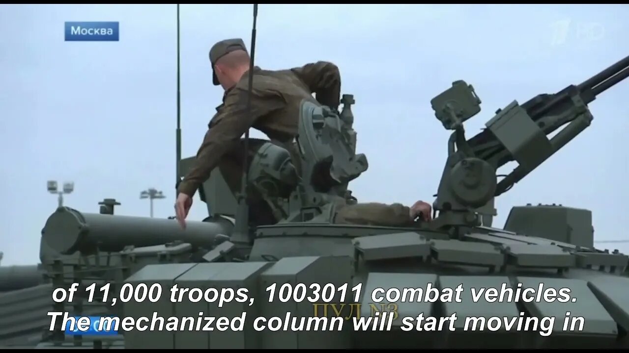 Column's Of Tanks, Armored Vehicles & 11,000 Personnel Are Practicing In The Victory Day Parade