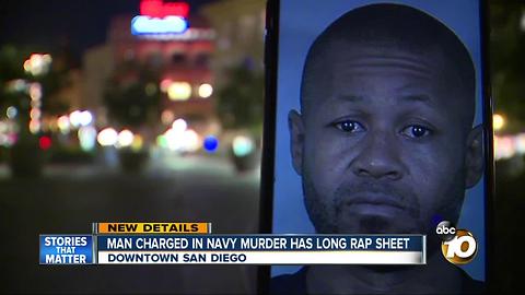 New details: man charged in Navy murder has long rap sheet