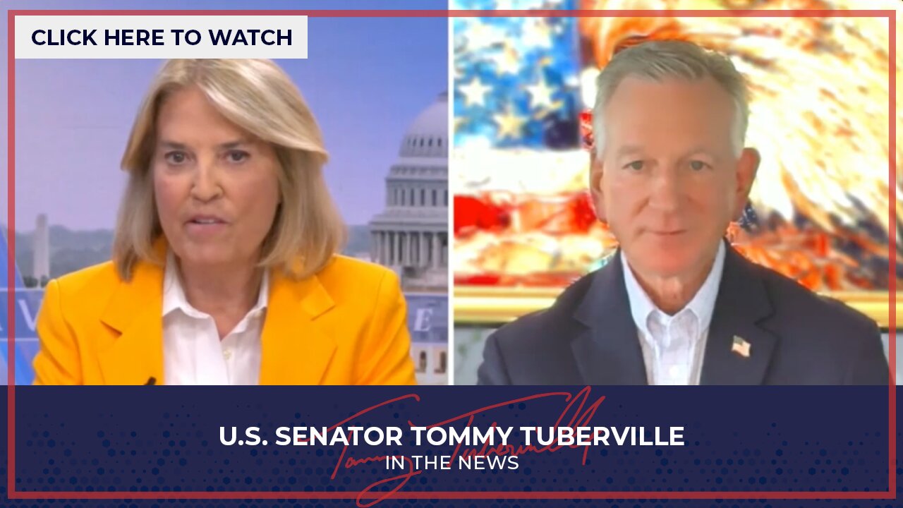 Senator Tuberville joins "The Record with Greta Van Susteren" on Newsmax - August 6, 2024