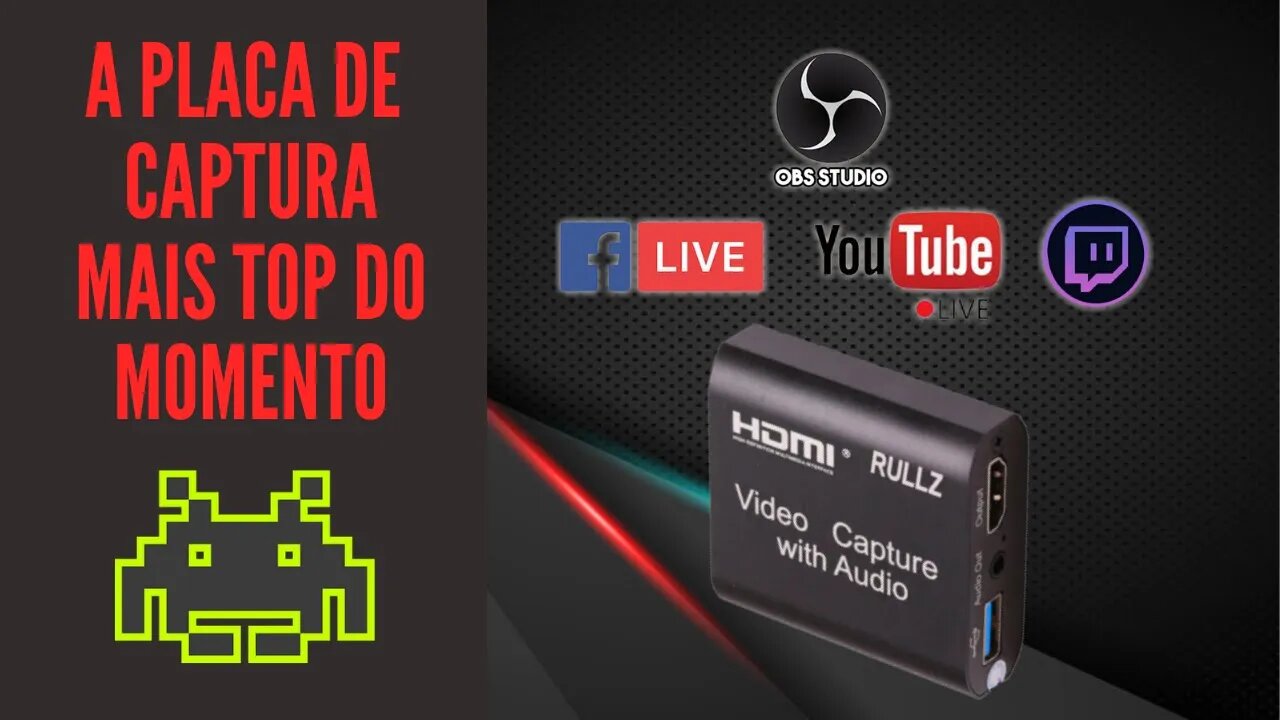 Placa de Captura HDMI x USB 2.0/3.0 (Rullz ?? FULLHD e 4K)