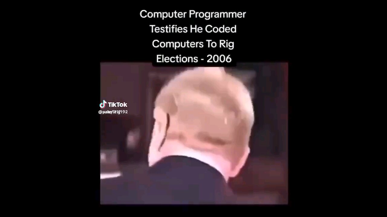 Computer Programmer Testifies He Coded Computers To Rig Elections. - 2006