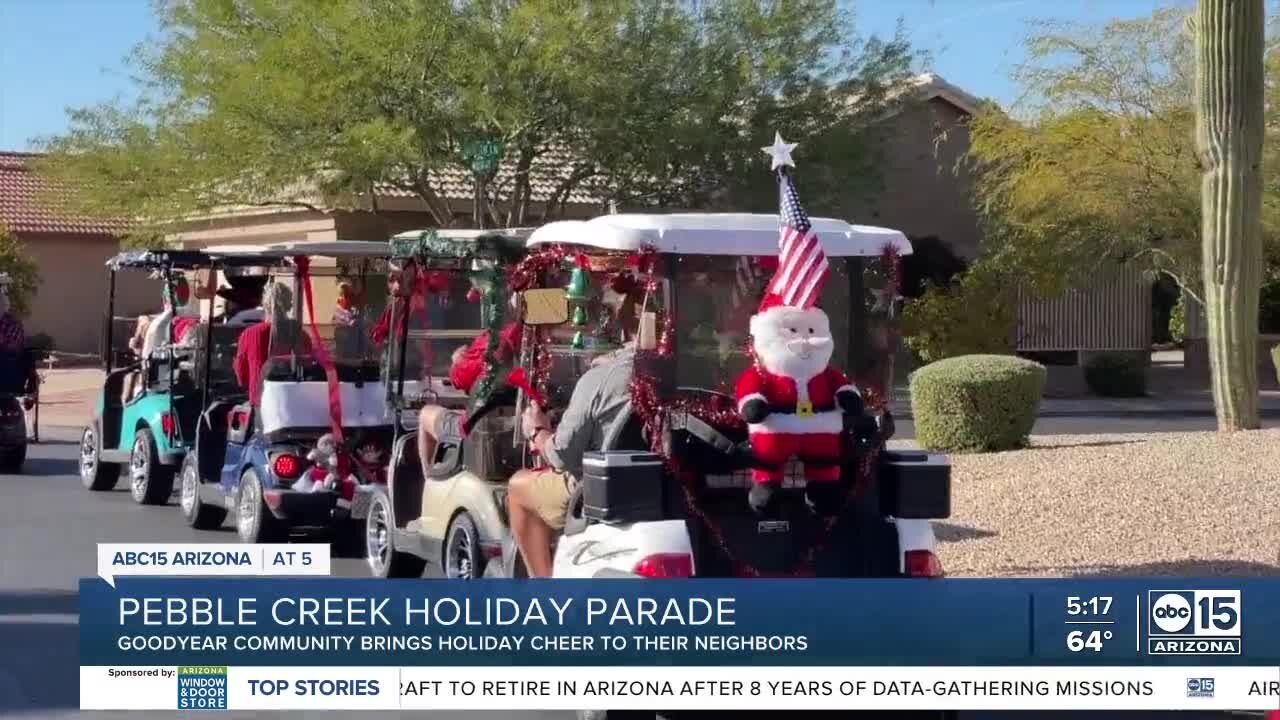 Goodyear community celebrates holiday with golf cart parade