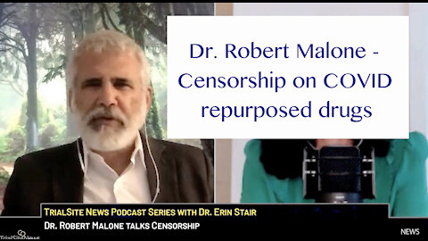 Dr. Robert Malone, talks about censorship