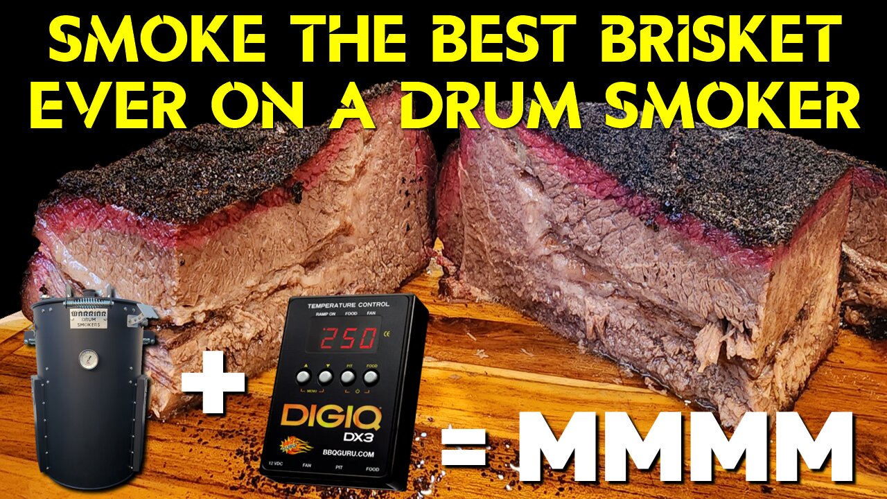 Smoke The Best Brisket With A Drum Smoker & DigiQ DX3 BBQ Temp Controller / Digital Meat Thermometer