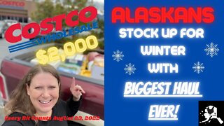 Food Storage & Massive Costco Haul | #everybitcountschallenge | Getting Ready for Alaskan Winter