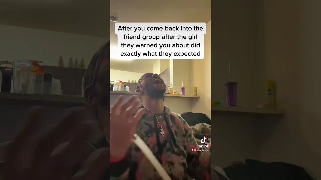 When you come back to your friends after a break up… seemlytuber TikTok skit funny